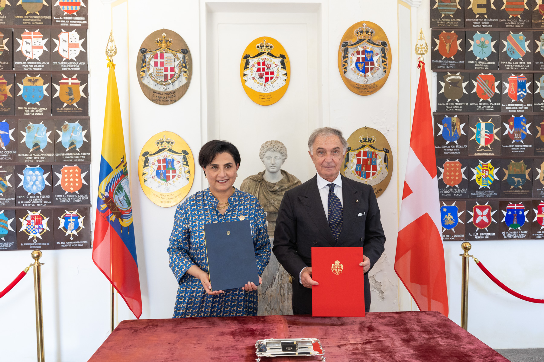 The Minister of Foreign Affairs of Ecuador visits the Sovereign Order of Malta